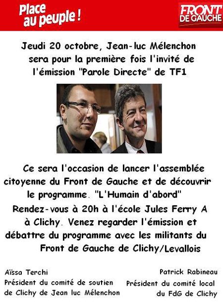 Jeudi 20 octobre