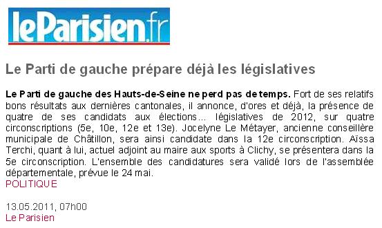 Legislatives 2012